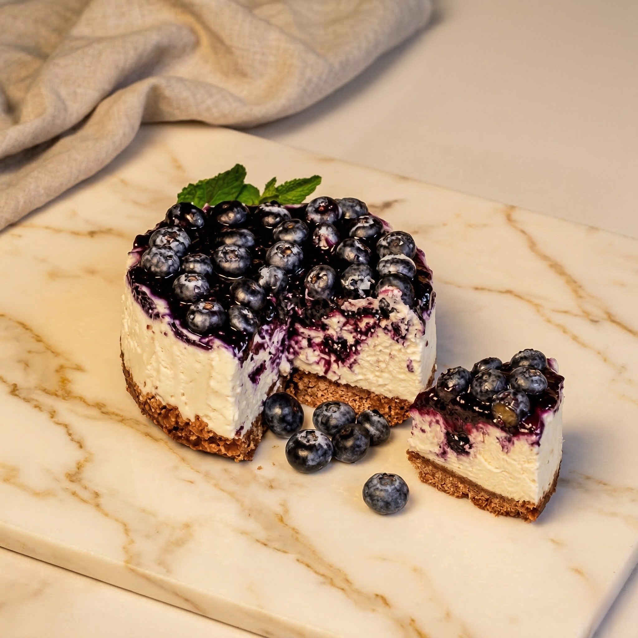 Cheesecake Blueberry Helado Keto